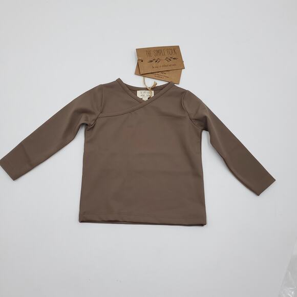 The Simple Folk The Swim Top in Stone Size 6-9 Months - Picture 1 of 10